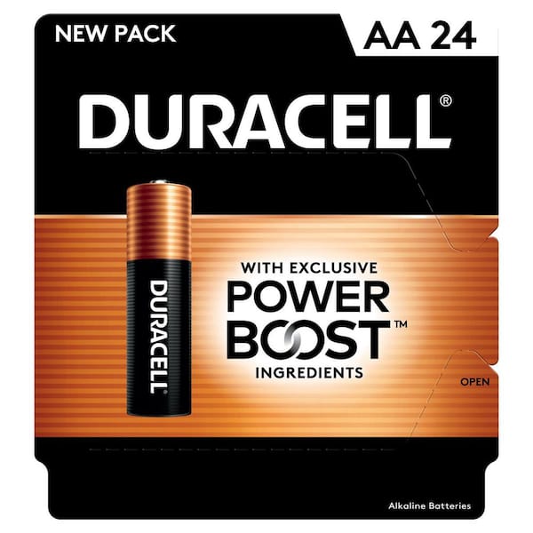 Coppertop Alkaline AA Batteries (24-Pack), Double A Batteries