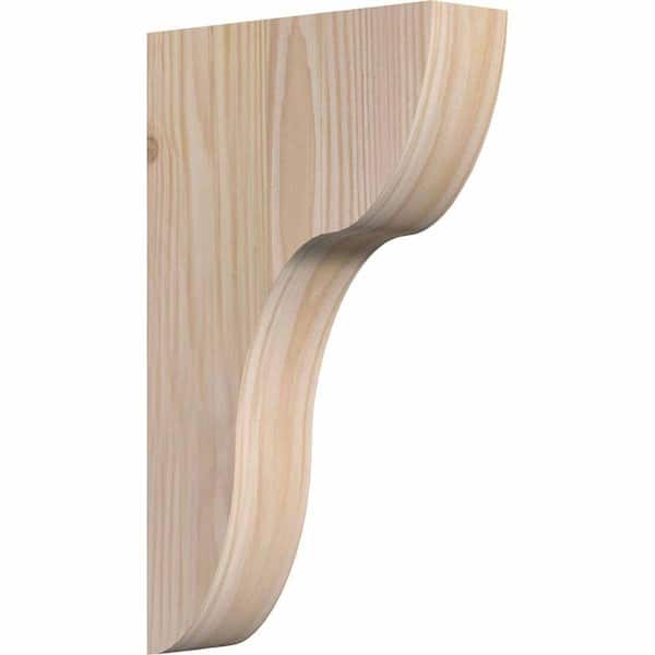 Ekena Millwork 3-1/2 in. x 12 in. x 20 in. Douglas Fir Carmel Smooth Corbel