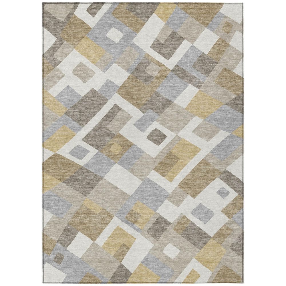 Chantille Machine Washable Indoor/Outdoor Abstract ACN2978 Ivory 8 ft. x 10 ft. Area Rug price history on PriceWatchPro