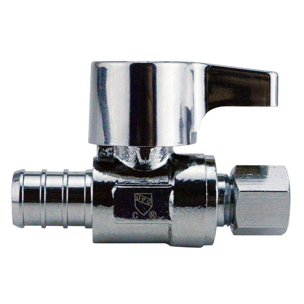 thumbnail interactive-video image 1 of Pack Of 20) EFIELD 1/4 Turn Straight Stop Valve (Shut-off 1 of 1