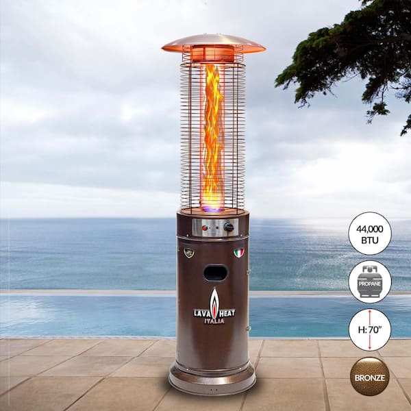 HotShot 46,000 BTU Bronze Rapid Induction Patio Heater with Large