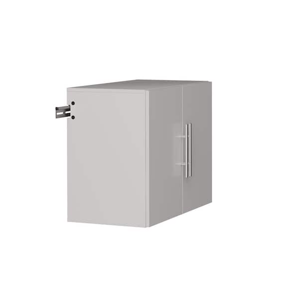 HangUps Collection Wood 1-Shelf Wall Mounted Garage Cabinet in Black and Grey (30 in. W x 24 in. H x 16 in. D)