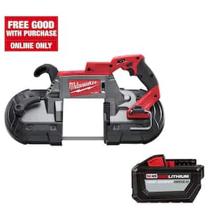 M18 FUEL 18V Lithium-Ion Brushless Cordless Deep Cut Band Saw w/High Output 12.0Ah Battery