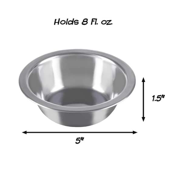 ProSelect Stainless Steel Hanging Pet Cage Bowl 8-Ounce 