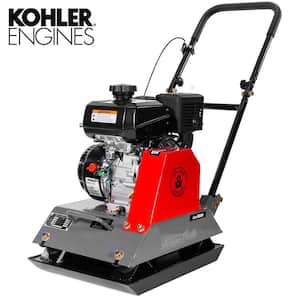 6 HP 208 cc Kohler Gas Engine Walk-Behind Vibratory Tamper Plate Compactor, 3400 lbs. Compaction Force