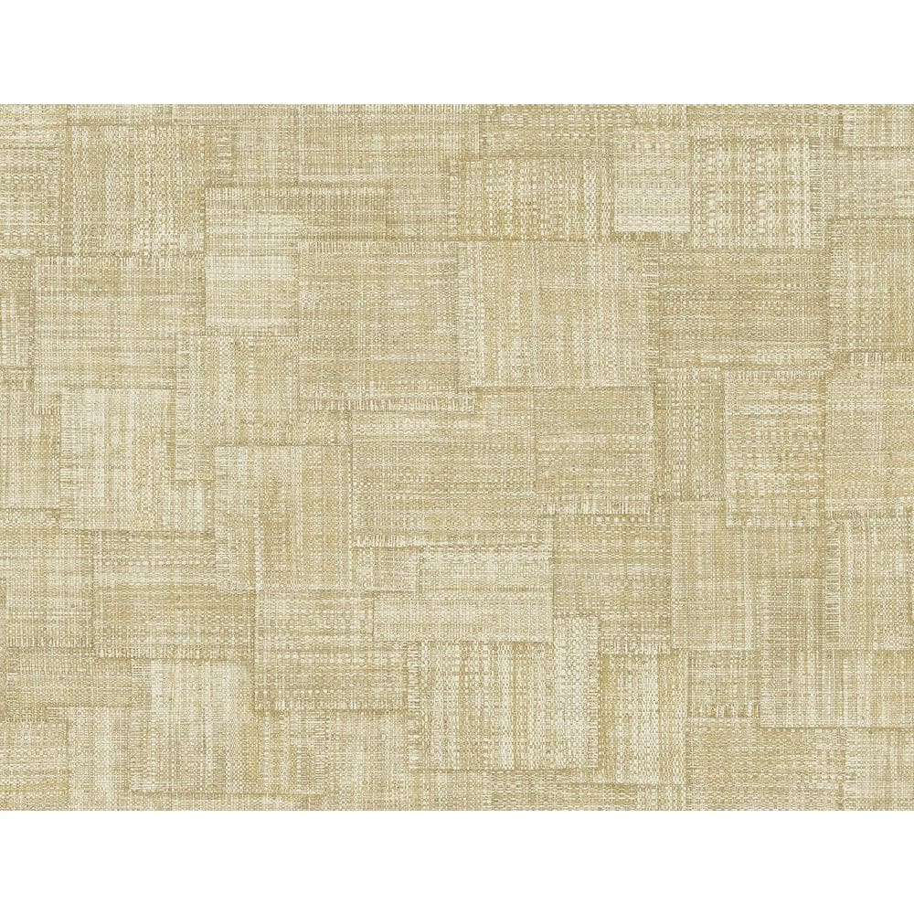 60.75 sq. ft. Parchment Woven Blocks Embossed Vinyl Unpasted Wallpaper Roll price history on PriceWatchPro