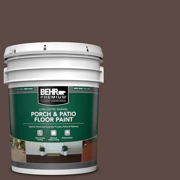 BEHR PREMIUM 5 gal. #S-G-790 Bear Rug Low-Lustre Enamel Interior/Exterior Porch and Patio Floor Paint