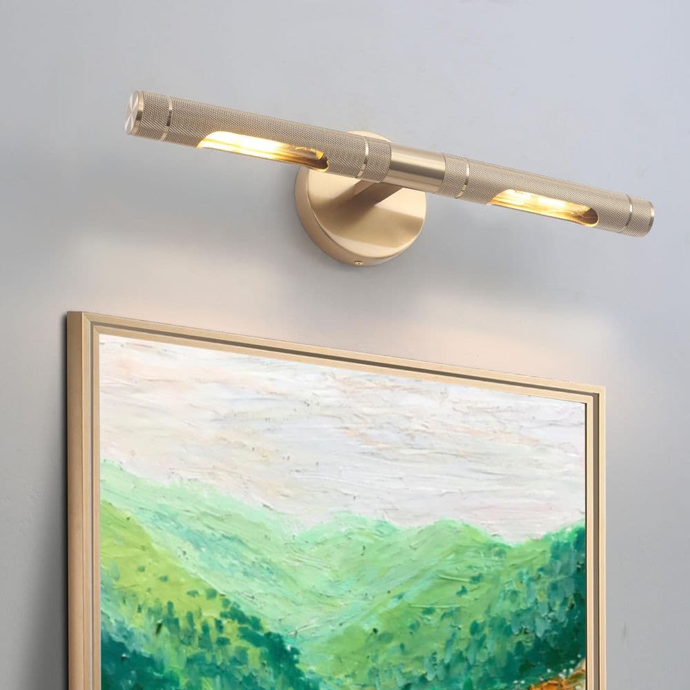 18.9 in. 2-Light Gold Modern Bathroom Vanity Light Bar (T20 Bulbs Included) price history on PriceWatchPro