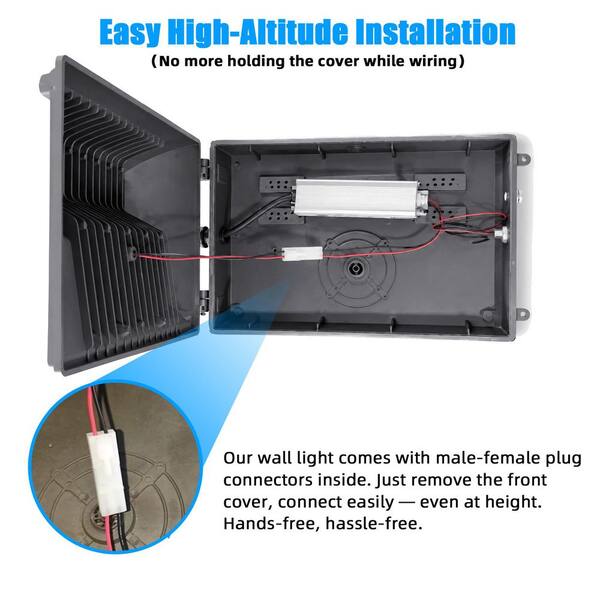 WYZM 1000-Watt Equivalence Integrated LED Bronze Outdoor Wall Pack