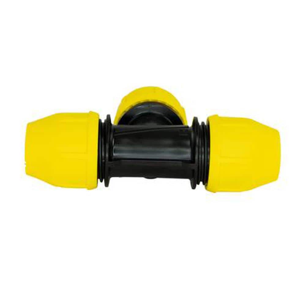 3/4 in. Yellow Polypropylene Underground Gas Pipe Tee