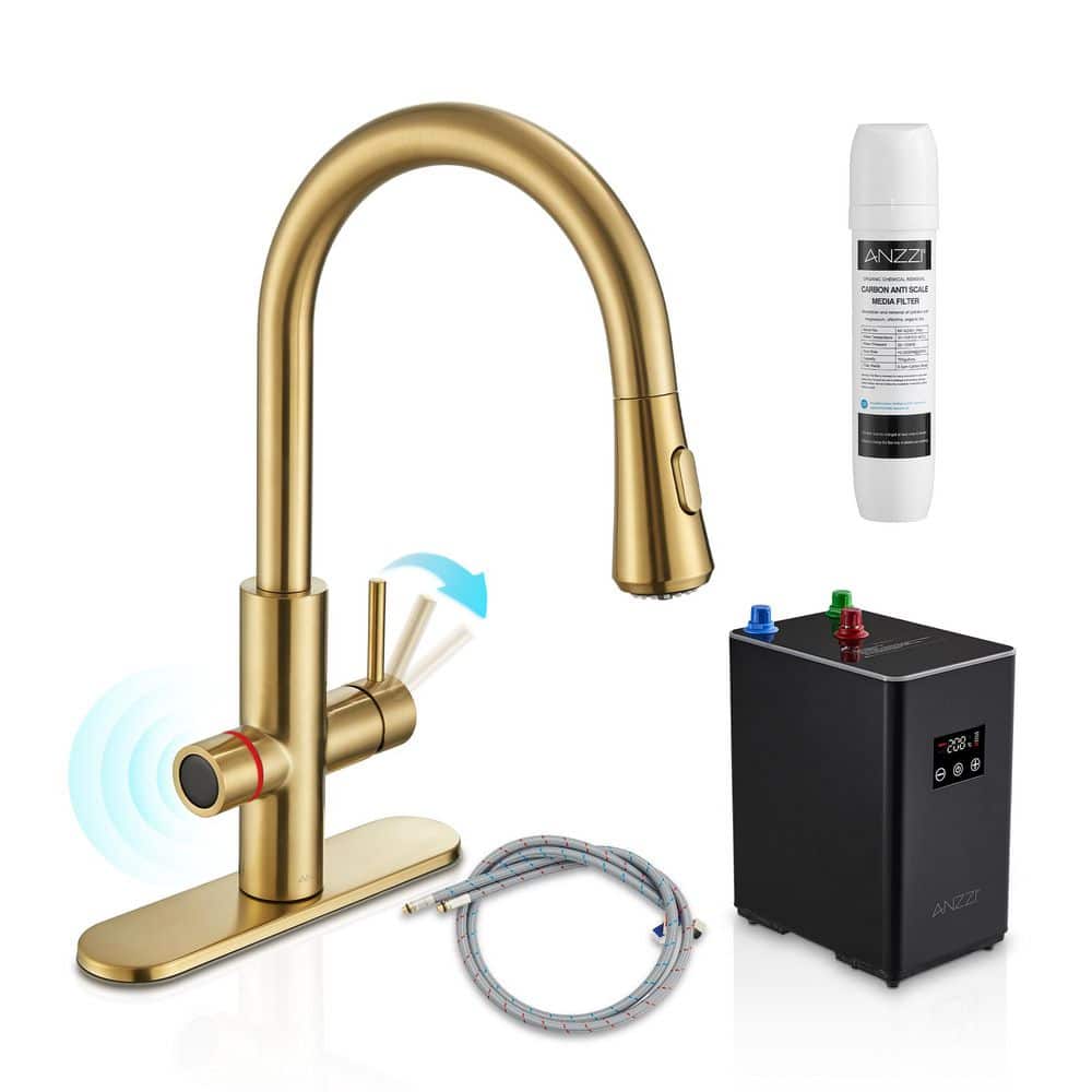 ANZZI Sunset 4-in-1 Single Handle 360 Spout Swivel 17.5 in. Faucet