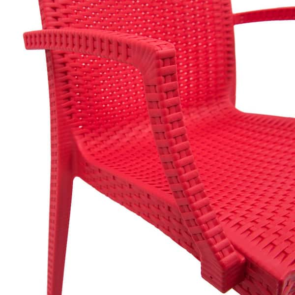 Plastic chair red colour new arrivals