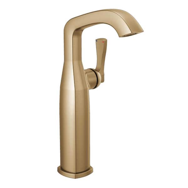 Stryke Single Handle Vessel Sink Faucet in Gold