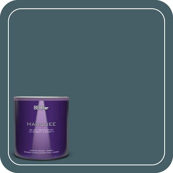 BEHR MARQUEE 1 qt. #PPU13-19 Observatory Eggshell Enamel Interior Paint & Primer