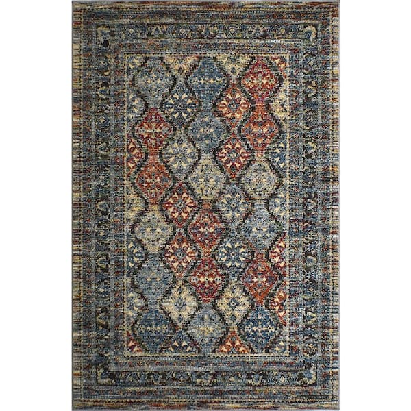 Rugs America Jarden Shaker Blue 2 ft. x 8 ft. Area Rug