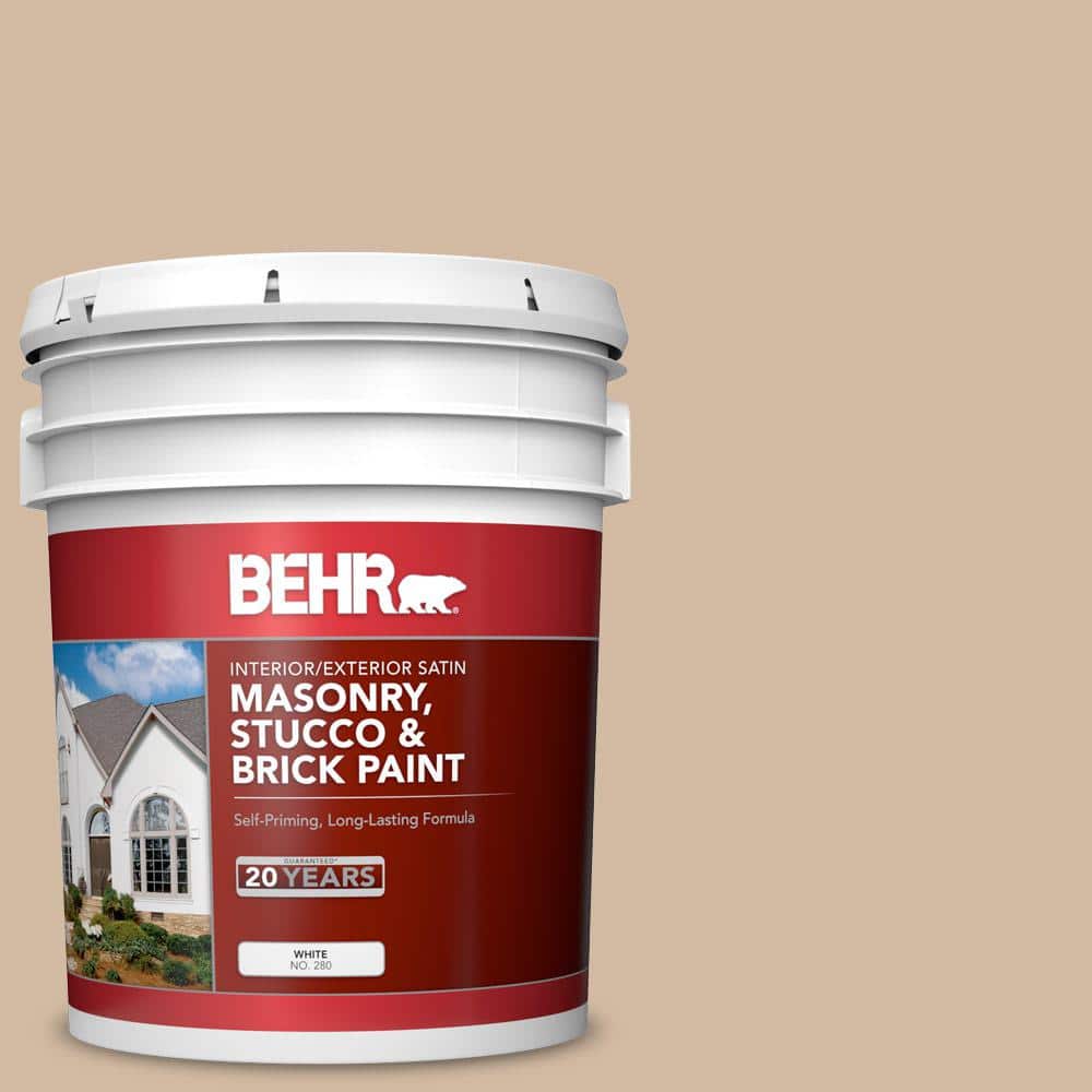 5 gal. #N270-3 Coco Satin Interior/Exterior Masonry, Stucco and Brick Paint