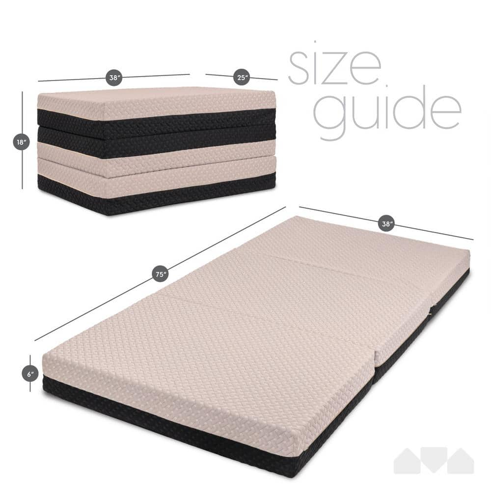 Premium Twin Dual Sided Adjustable Firmness Memory Foam 6