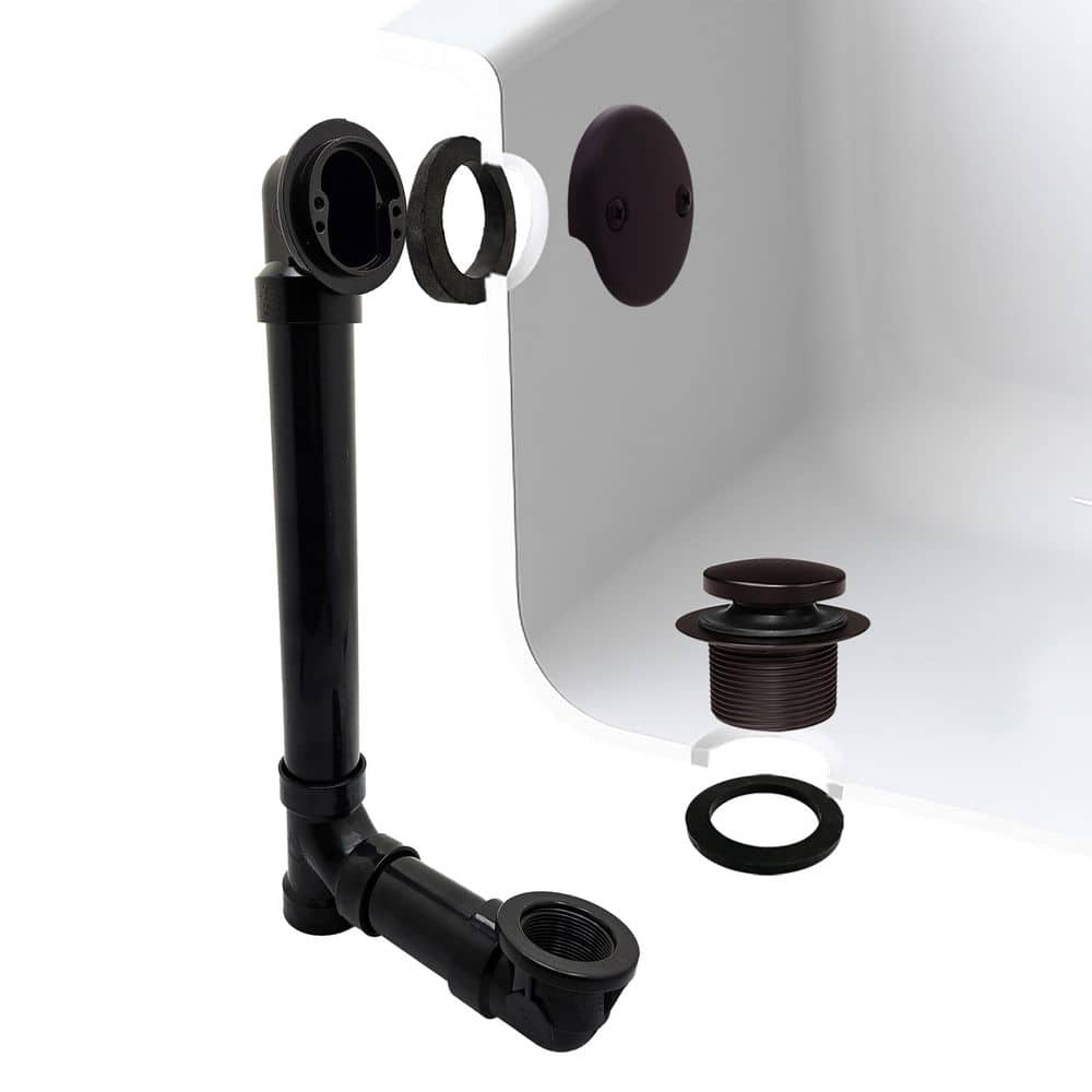 1-1/2 in. Tip Toe Schedule 40 ABS Bath Waste with 2-Hole Elbow in Oil Rubbed Bronze price history on PriceWatchPro