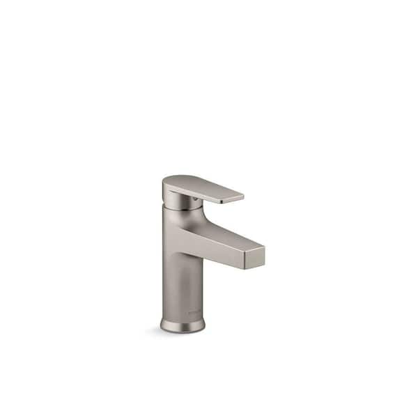 Taut Single Handle Single Hole Bathroom Sink Faucet In Vibrant Brushed Nickel