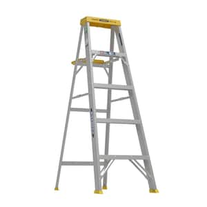 5 ft. Aluminum Step Ladder (9 ft. Reach Height) with 225 lb. Load Capacity Type II Duty Rating