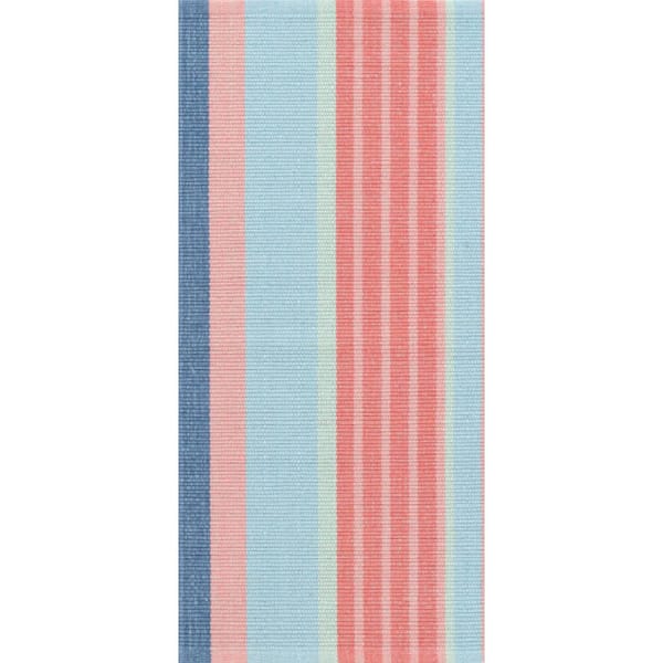 3 ft. x 8 ft. Multi Aruba Stripe Handwoven Cotton Indoor Runner Rug