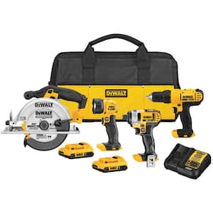 20-Volt MAX Cordless Combo Kit (4-Tool) with (2) 20-Volt 2.0Ah Batteries & Charger