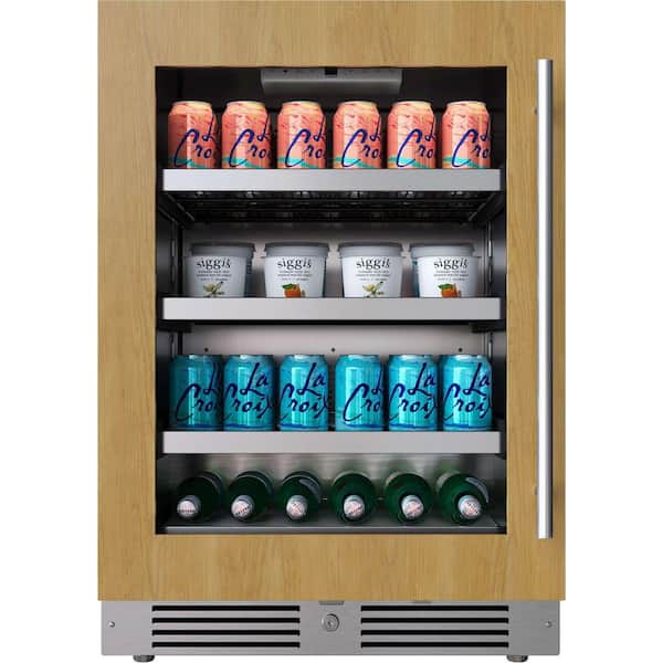 24 in. Single Zone 154-Cans Beverage Cooler in Panel Ready