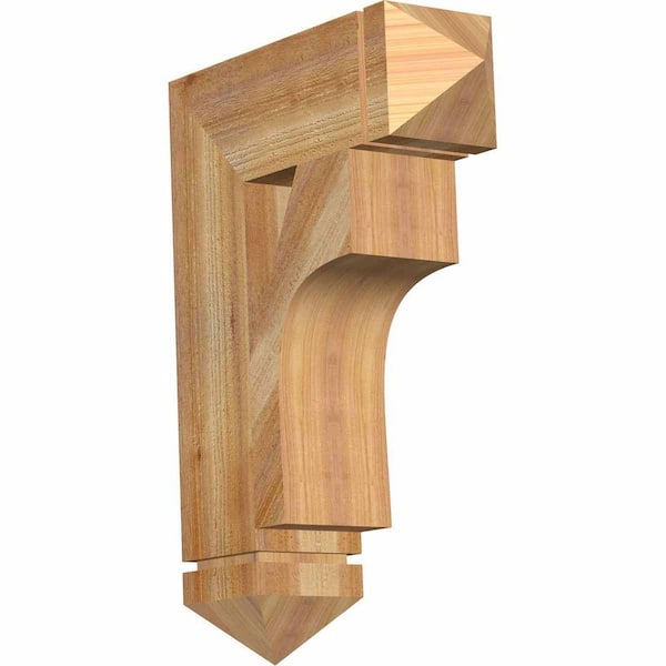 Ekena Millwork 6 in. x 28 in. x 20 in. Western Red Cedar Westlake Arts and Crafts Rough Sawn