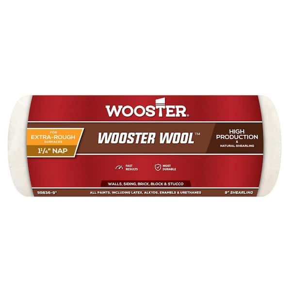 Wooster 9 in. x 1-1/4 in. High Density Wool Roller Cover