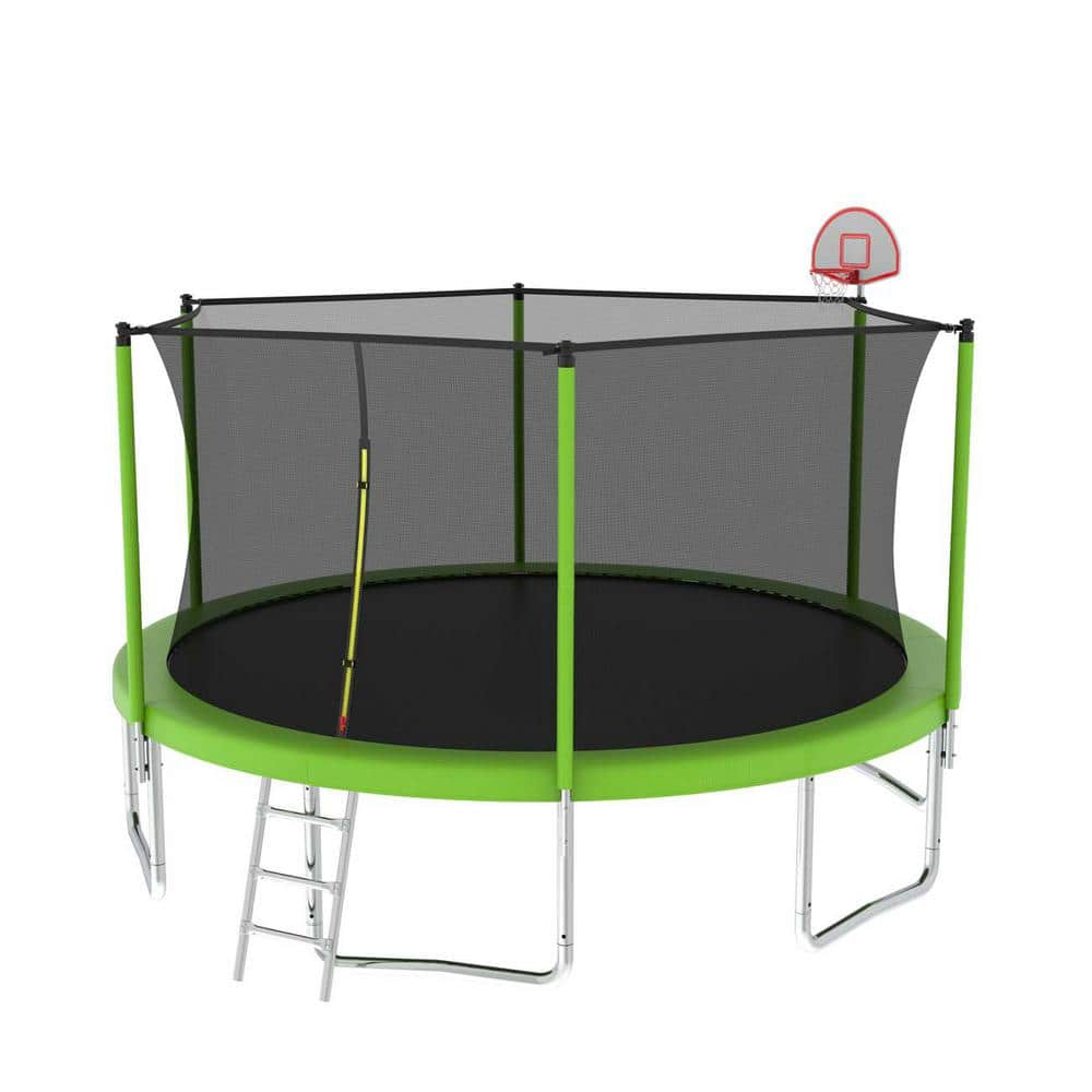 14 ft. for Kids Children with Safety Enclosure Net Outdoor Backyards Large 