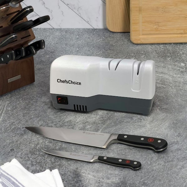 Mercer Culinary M10200 Double Diamond 2-Stage Handheld Manual Serrated /  Straight Edge Knife Sharpener