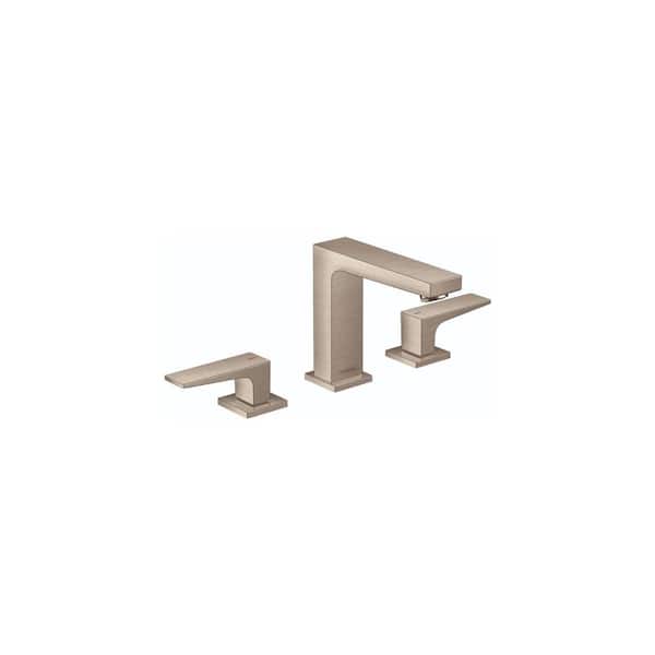 Hansgrohe Metropol 8 in. Widespread 2-Handle Bathroom Faucet in Brushed Nickel