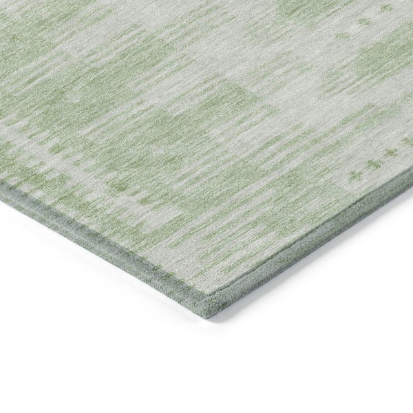Chantille Machine Washable Indoor/Outdoor Abstract ACN1917 Sage 2 ft. 3 in. x 7 ft. 6 in. Runner Rug