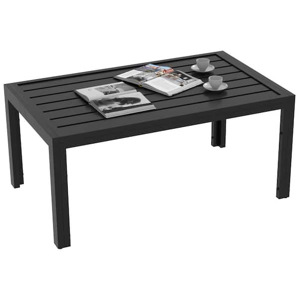Outsunny Patio Coffee Table with Extension