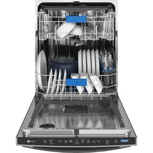 24 in. Fingerprint Resistant Stainless Steel Built-In Top Control Smart Dishwasher with Microban Technology and 42 dBA