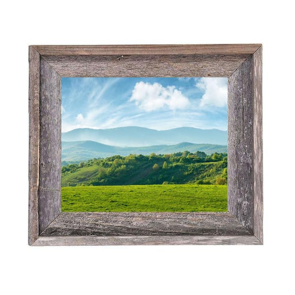 BarnwoodUSA Rustic Farmhouse Signature Series 12 in. x 18 in. Weathered Gray Reclaimed Picture Frame
