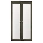 24 in x 80.25 in. Iron Age 1-Lite Tempered Frosted Glass MDFInterior French Door