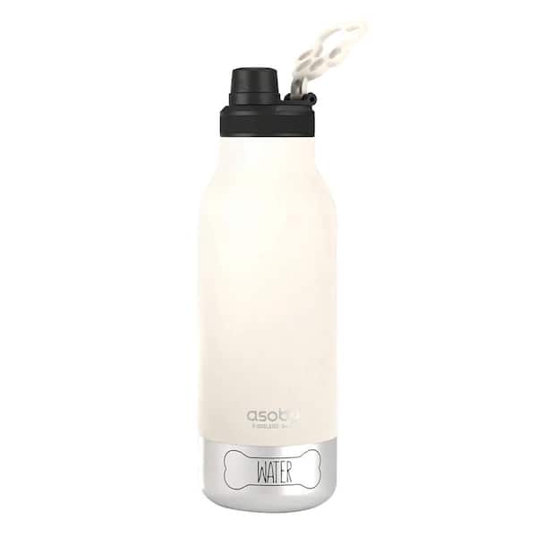 ASOBU Buddy 32 oz. White Stainless Steel Water Bottle