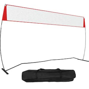 Freestanding Volleyball Training Net, Adjustable Height Portable System for Indoor/Outdoor Practice with Carry Bag