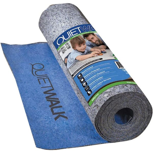 QuietWalk 200 sq. ft. 3 ft. x 66.6 ft. x 3 mm Sound and Moisture Barrier Underlayment for Laminate and Engineered Floors