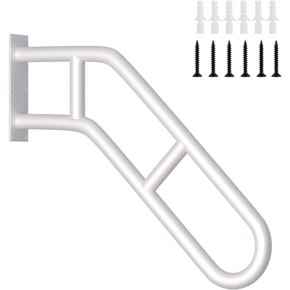 27 U-Shaped Wall Mounted Stair Handrail with Anti-Skid Crossbars for 1-3 Steps Outdoor and Indoor Safety Railing Metal price history on PriceWatchPro