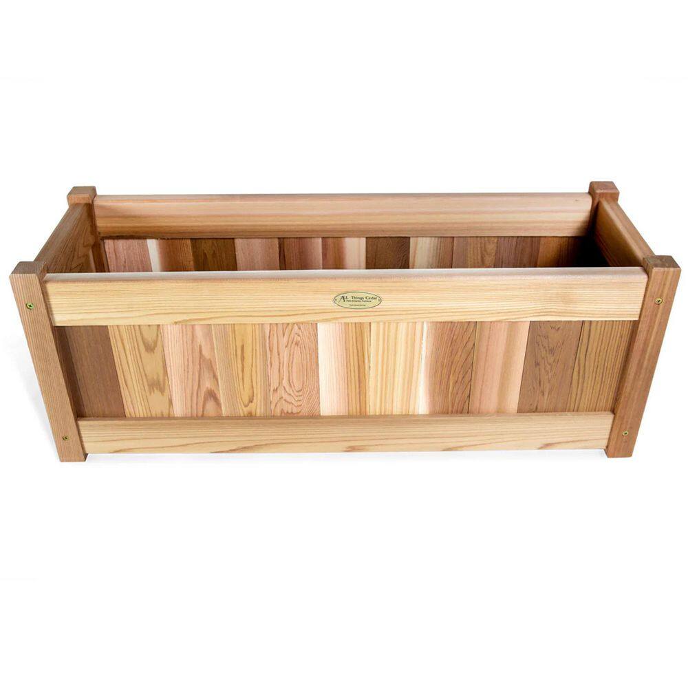 Western Red Cedar 32'' Outdoor Planter Box