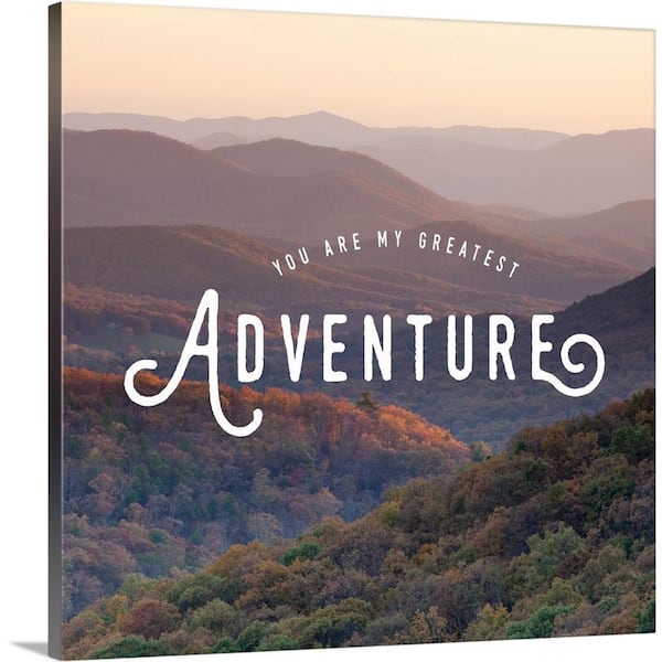 GreatBigCanvas "You Are My Greatest Adventure - Sentiment" by Inner Circle Canvas Wall Art