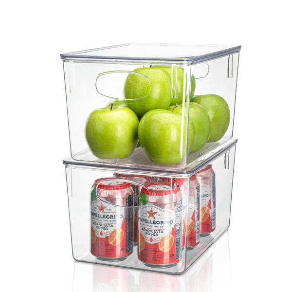Sorbus 1-Pack Clear Plastic Stackable Dispenser Holds 12 Cans Can Holder  FR-CAN12 - The Home Depot