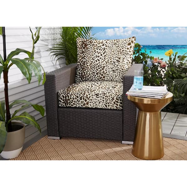 SORRA HOME 25 x 25 Deep Seating Outdoor Pillow and Cushion Set in