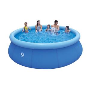 6/8/10FT Round Swimming Pool Cover Garden Paddling Inflatable Easy Fast Set Rope 