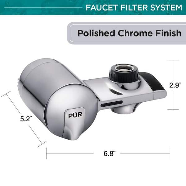 PUR Advanced PFM400H Chrome Horizontal 2024 Faucet Mount With Filter