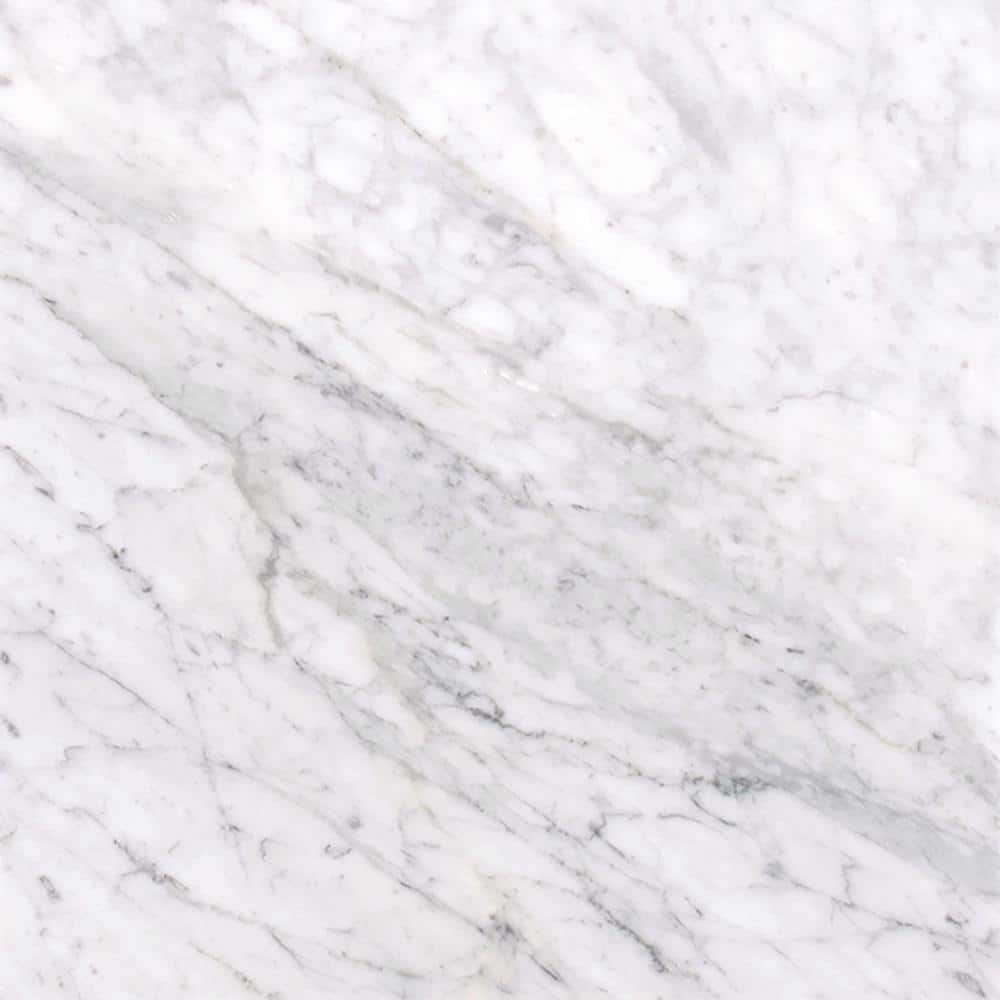 Msi Carrara White 12 In X 12 In Polished Marble Stone Look Floor And
