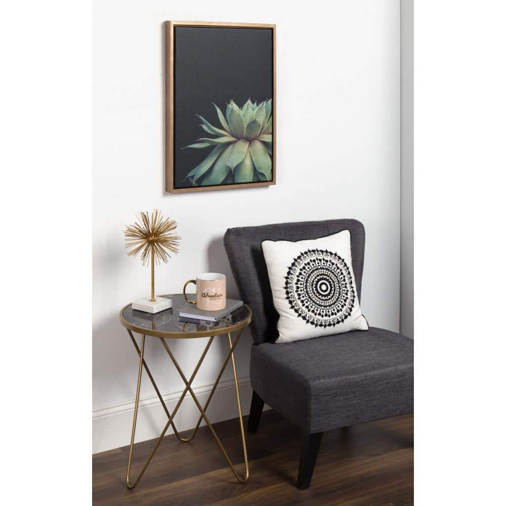 Gold Framed Succulent Canvas Wall Art, 18x24