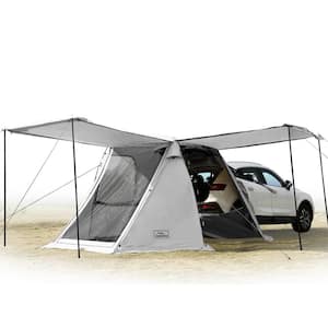 SUV Car Tent, Tailgate Shade Awning Tent for Camping, Vehicle Camping Tents Outdoor Travel (Gray)